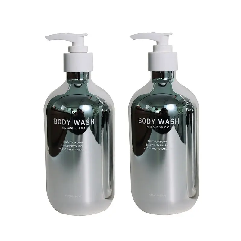 10pcs/Lot 500ml Liquid Soap Dispensers Refillable Bottles Pet Plating Bright Chrome Unbreakable Bathroom Sub-Bottling Shampoo
10pcs/Lot 500ml Liquid Soap Dispensers Refillable Bottles Pet Plating Bright Chrome Unbreakable Bathroom Sub-Bottling Shampoo