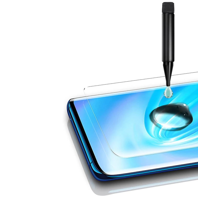 Жидкий клей для УФ-лампы 100 шт. Samsung Galaxy S8 S9 S10 Plus Note 10 9 8 клеевое стекло Mi CC9 Pro Huawei P30