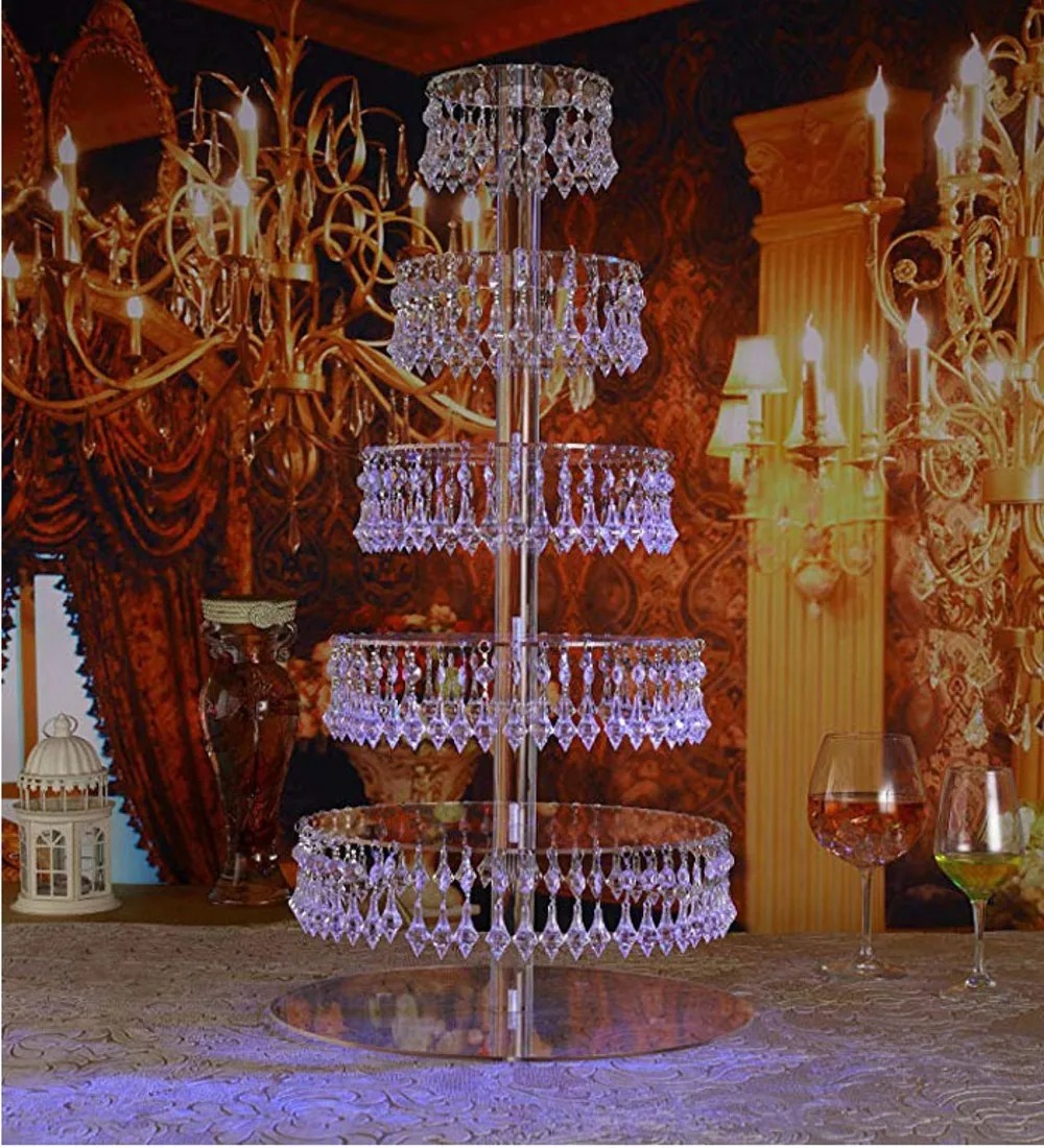 7 Tiers Crystal transparent wedding crystal acrylic Cake Stand Round cake display cupcake holder with bead strands wedding decor
7 Tiers Crystal transparent wedding crystal acrylic Cake Stand Round cake display cupcake holder with bead strands wedding decor