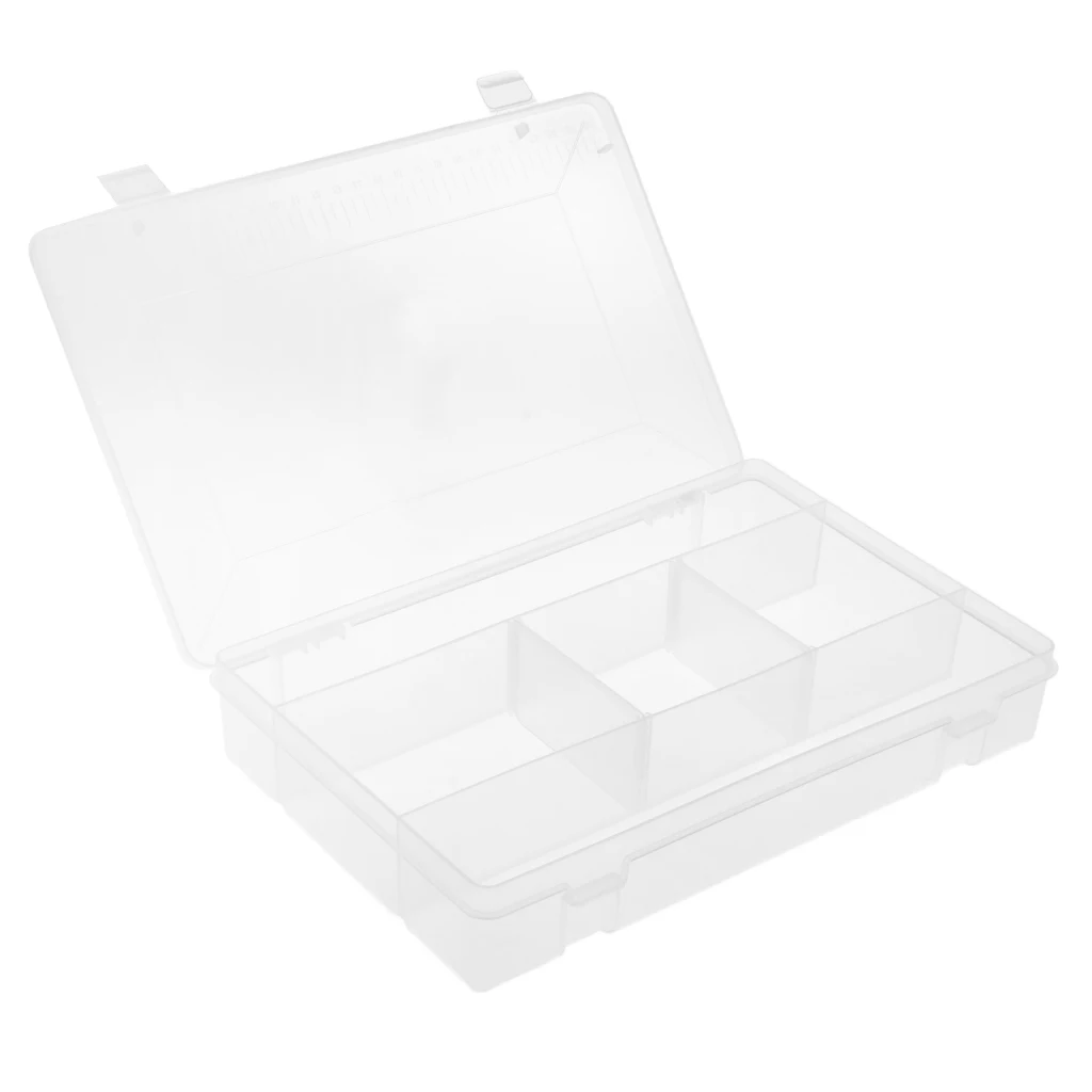 Compact Tackle Case 5 Compartments Lures Baits Hooks Large Capacity Clear Fishing Tackle Box
Compact Tackle Case 5 Compartments Lures Baits Hooks Large Capacity Clear Fishing Tackle Box