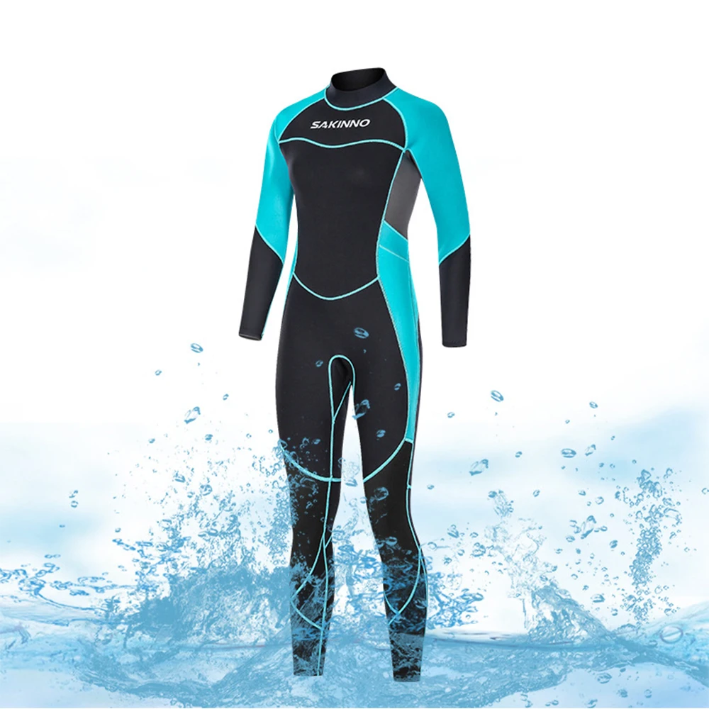 3mm Neoprene Full Wetsuits for Women Long Sleeve One Piece Diving Suit with Back Zipper Scuba Thermal Diving Skin
3mm Neoprene Full Wetsuits for Women Long Sleeve One Piece Diving Suit with Back Zipper Scuba Thermal Diving Skin