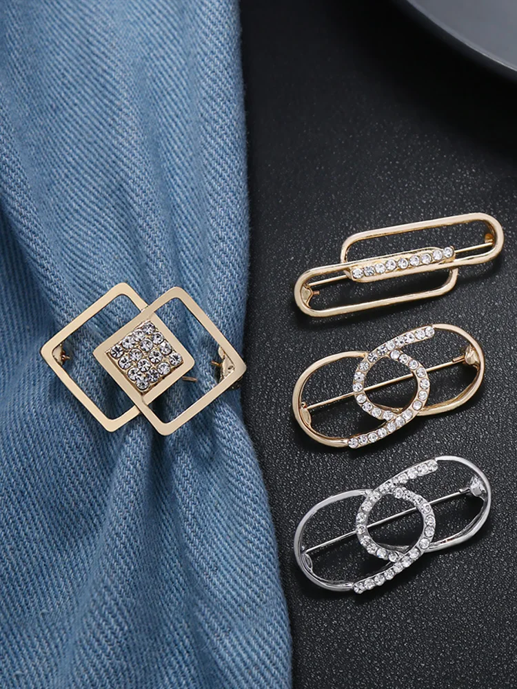 Brooch Skirt Waist-Tight Anti-Exposure Brooch Clasp Fixed Clothes Button Decoration Safety Pin Women Scarf Rhinestone Jewelry
Brooch Skirt Waist-Tight Anti-Exposure Brooch Clasp Fixed Clothes Button Decoration Safety Pin Women Scarf Rhinestone Jewelry