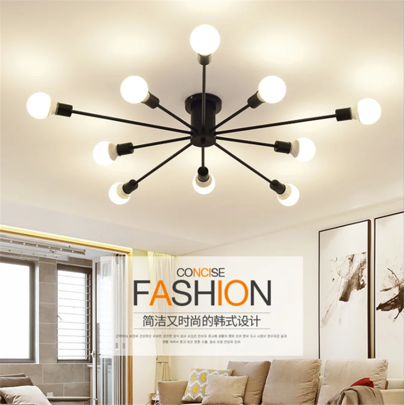 Iron Chandelier Black/White 6/8/10 Sockets Lighting Vintage Spider Chandelier Modern Ceiling Lamp Light Fixture Lighting
Iron Chandelier Black/White 6/8/10 Sockets Lighting Vintage Spider Chandelier Modern Ceiling Lamp Light Fixture Lighting