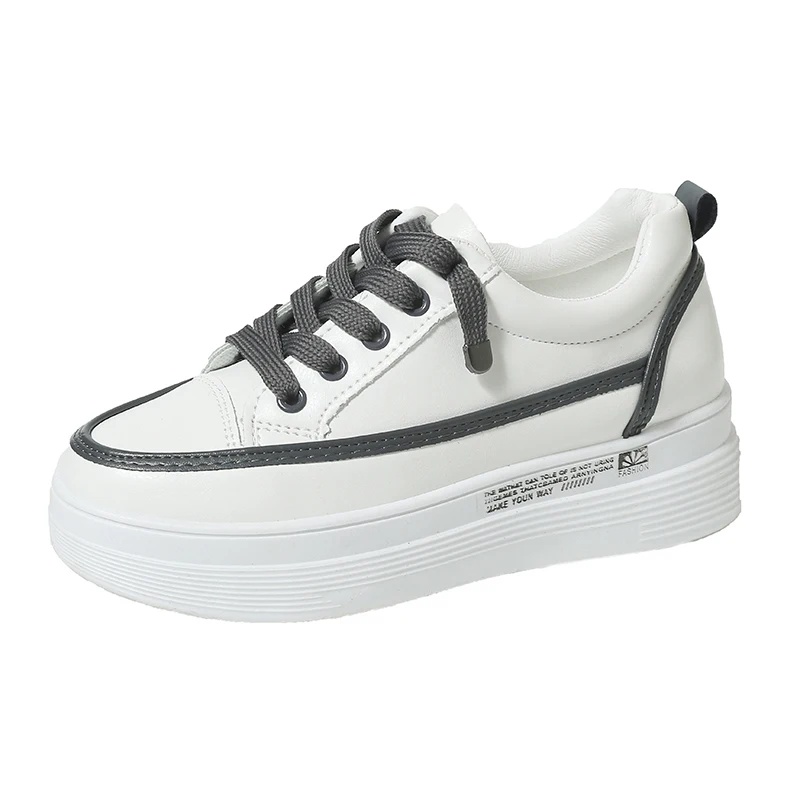 Women's Platform Shoes for Summer 2021 New White Board Sneakers Women Fashion Lace-Up Round Toe Travel Running Sneaker Woman
Women's Platform Shoes for Summer 2021 New White Board Sneakers Women Fashion Lace-Up Round Toe Travel Running Sneaker Woman