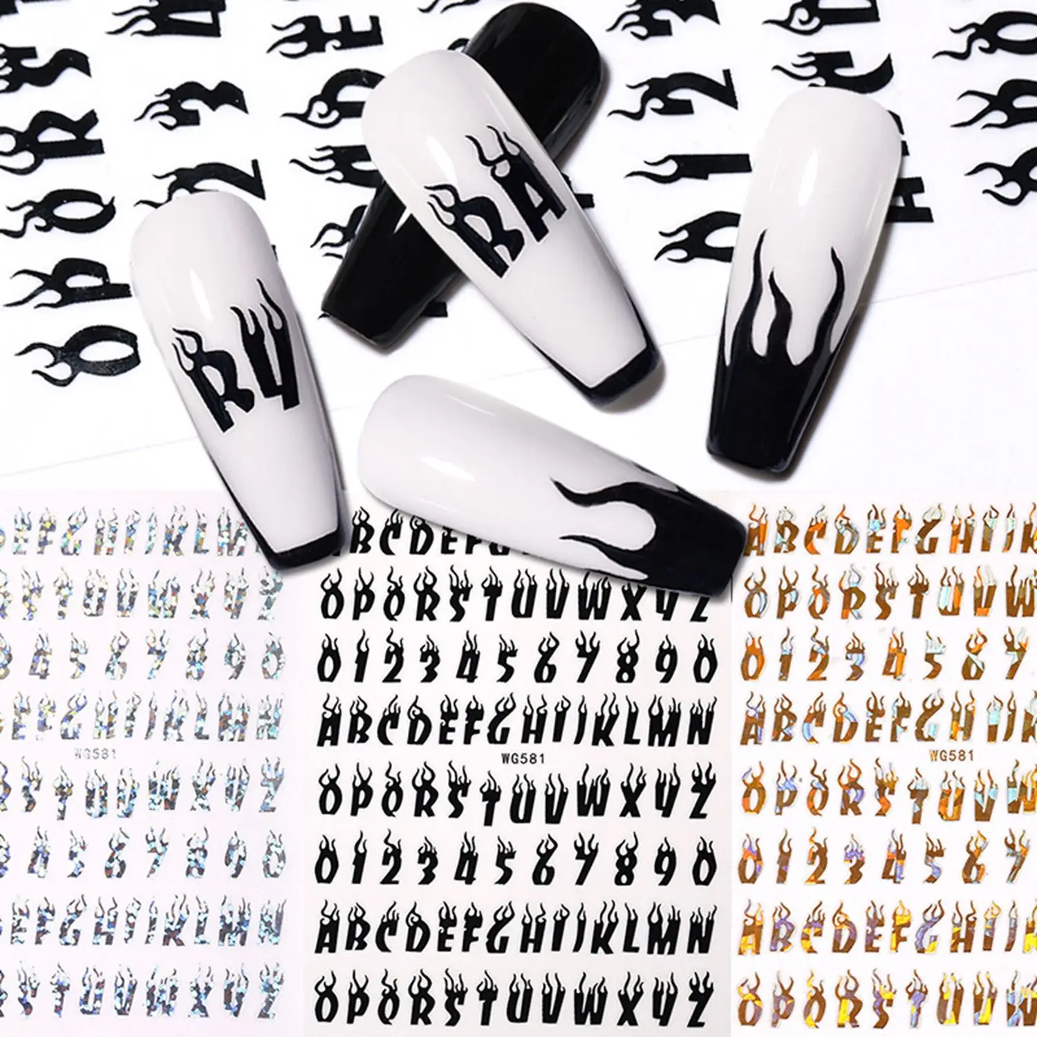 1 Sheet Fashion Stylish DIY Decals Slider Nail Art Decoration Luminous Letter Nail Sticker Manicure Tool
1 Sheet Fashion Stylish DIY Decals Slider Nail Art Decoration Luminous Letter Nail Sticker Manicure Tool