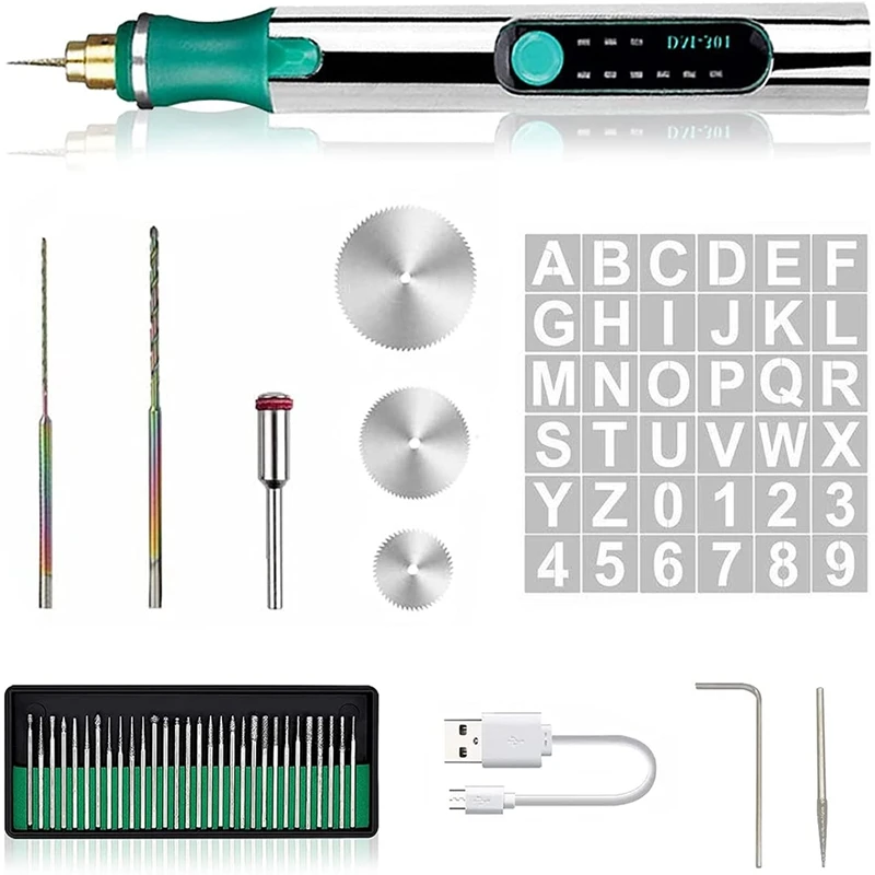 USB Rechargeable Mini Engraver Etching Pen With 36 Stencils,25W Mini Electric Engraving Tool,For DIY Jewelry Glass Wood
USB Rechargeable Mini Engraver Etching Pen With 36 Stencils,25W Mini Electric Engraving Tool,For DIY Jewelry Glass Wood