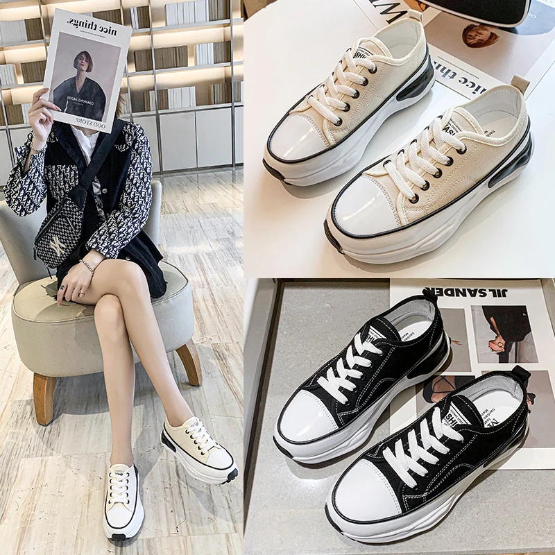 Canvas shoes 2021 new breathable sports casual shoes thick bottom increased white shoes women thin women ins tide
Canvas shoes 2021 new breathable sports casual shoes thick bottom increased white shoes women thin women ins tide