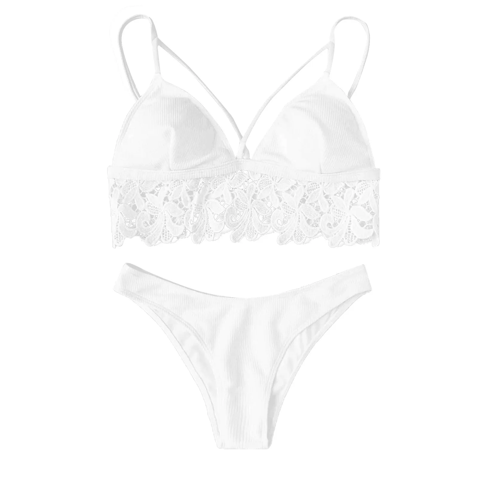 2021 Summer Sexy Bikinis Female Swimwear Women High Cut Bikini Set Lace Swimming Suit For Women White Swimsuit Femme #T1G
2021 Summer Sexy Bikinis Female Swimwear Women High Cut Bikini Set Lace Swimming Suit For Women White Swimsuit Femme #T1G