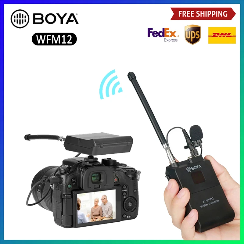 BOYA BY-WFM12 VHF Беспроводная микрофонная система камера Микрофон для телефона IOS iPhone Canon Nikon DSLR DV аудио Vlog Youtube Video
BOYA BY-WFM12 VHF Беспроводная микрофонная система камера Микрофон для телефона IOS iPhone Canon Nikon DSLR DV аудио Vlog Youtube Video