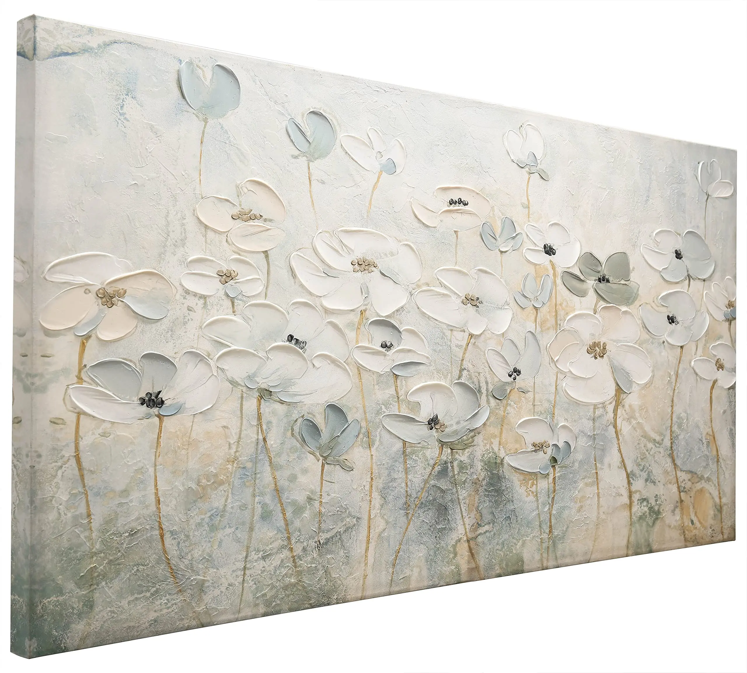 Blossom White Flower Canvas Wall Art Textured 3D Hand-Painted Oil Painting on Canvas for Bedroom Living Room Home Decor No Frame
Blossom White Flower Canvas Wall Art Textured 3D Hand-Painted Oil Painting on Canvas for Bedroom Living Room Home Decor No Frame