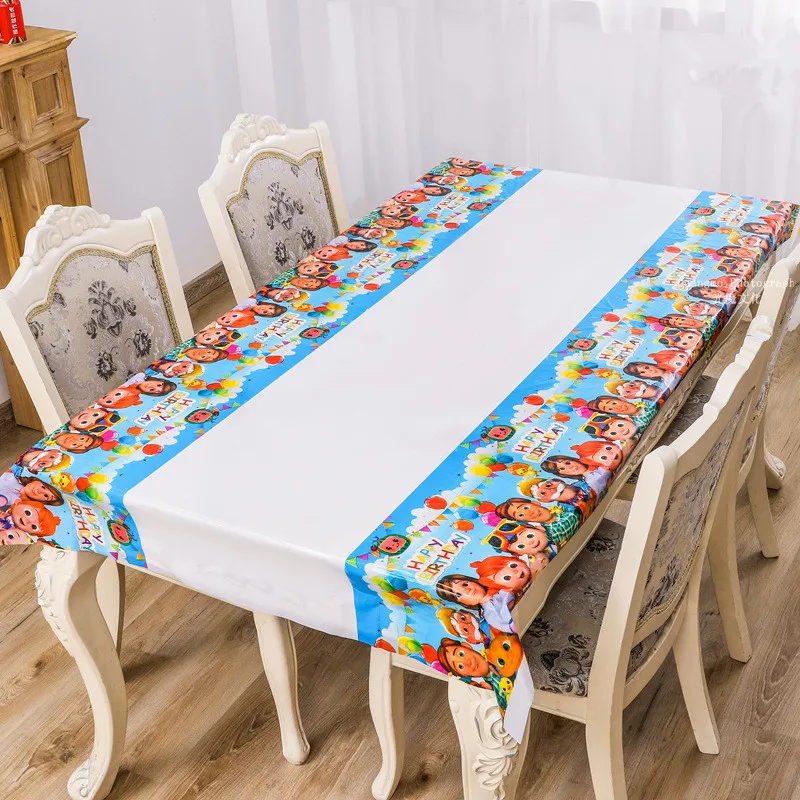 1Pcs 108*180cm Cocomelon Theme Plastic Tablecloth Kids Birthday Party Supplies Tablecover Boys Baby Shower Decoration
1Pcs 108*180cm Cocomelon Theme Plastic Tablecloth Kids Birthday Party Supplies Tablecover Boys Baby Shower Decoration