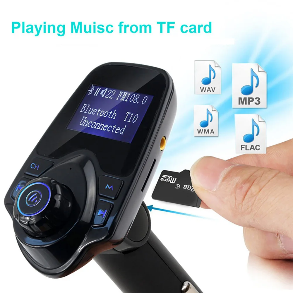 

Car Radio Large Screen T11 Car Bluetooth Hands Free Lossless MP3 Player Video Navigation FM Transmitter USB Interface 1Pc