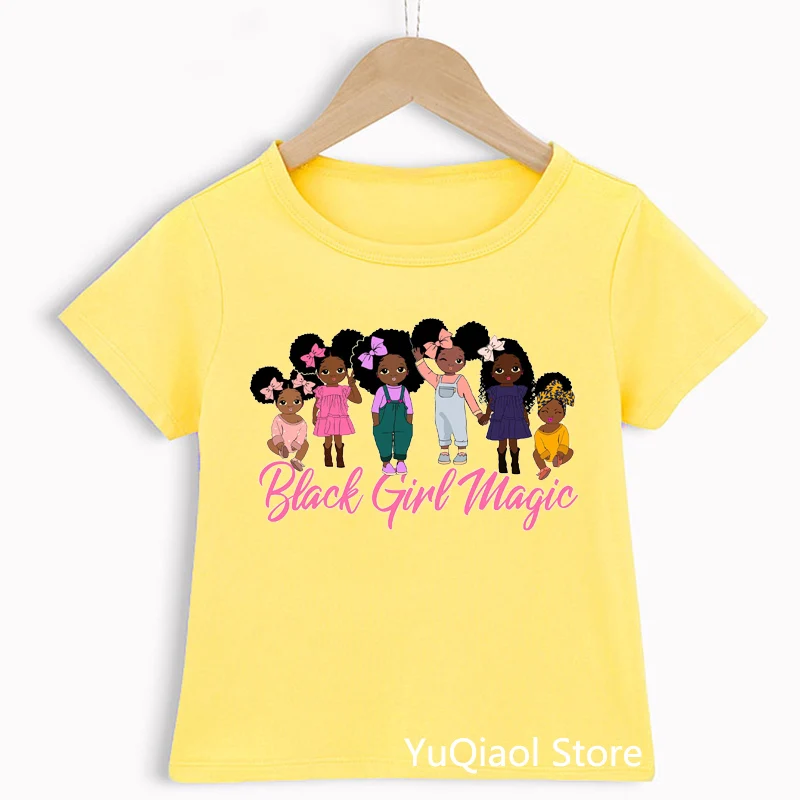Cute African American Little Black Girls Print Baby Kids Clothes Summer Melanin Princess Children Candy Color T-Shirt Lovely Top
Cute African American Little Black Girls Print Baby Kids Clothes Summer Melanin Princess Children Candy Color T-Shirt Lovely Top