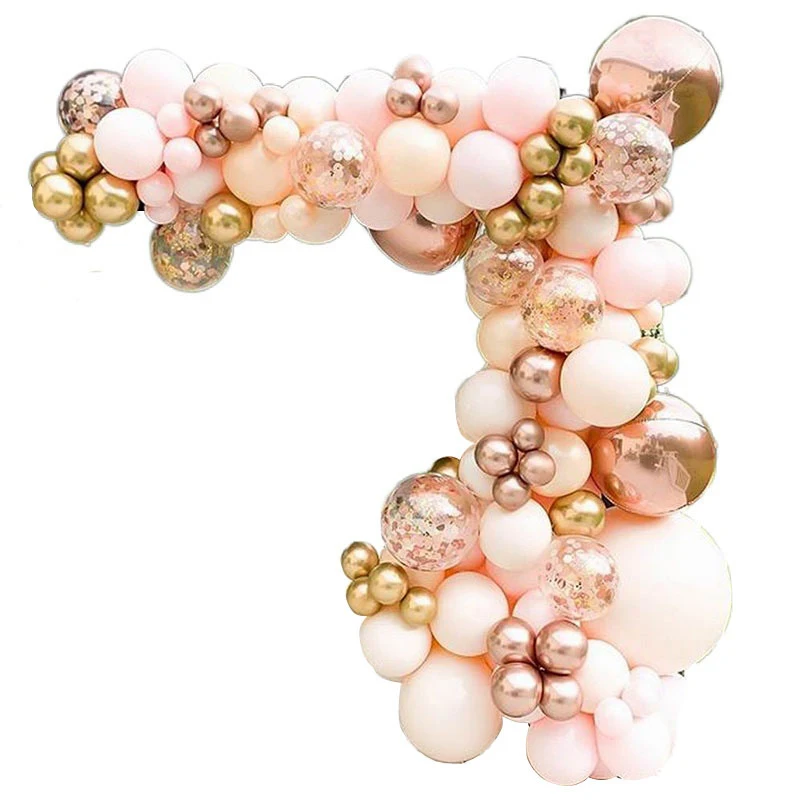 96pcs Rose Gold Confetti Balloon Garland Arch Kit Birthday Party Decoration for Women Girl Wedding Party Supplies
96pcs Rose Gold Confetti Balloon Garland Arch Kit Birthday Party Decoration for Women Girl Wedding Party Supplies