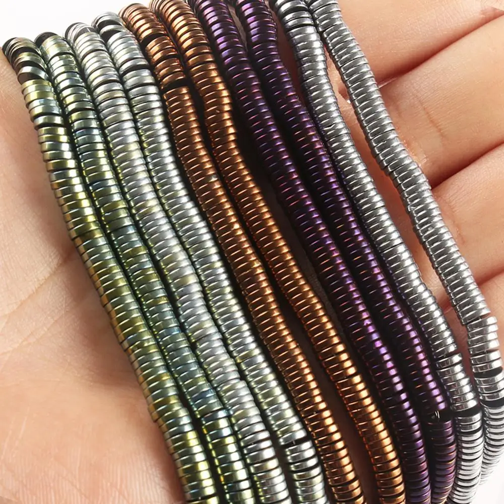 Natural Hematite Stone Beads Round Flat Multicolor Loose Spacer Beads For Jewelry Making Diy Bracelet Accessories 15''Inches
Natural Hematite Stone Beads Round Flat Multicolor Loose Spacer Beads For Jewelry Making Diy Bracelet Accessories 15''Inches