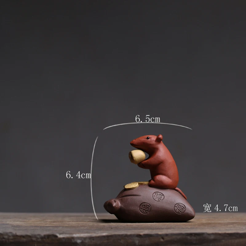 Creative Purple Clay Mouse Figurines Tea Pet Auspicious Rat Zodiac Crafts Mini Animal Statue Home Feng Shu Decoration
Creative Purple Clay Mouse Figurines Tea Pet Auspicious Rat Zodiac Crafts Mini Animal Statue Home Feng Shu Decoration