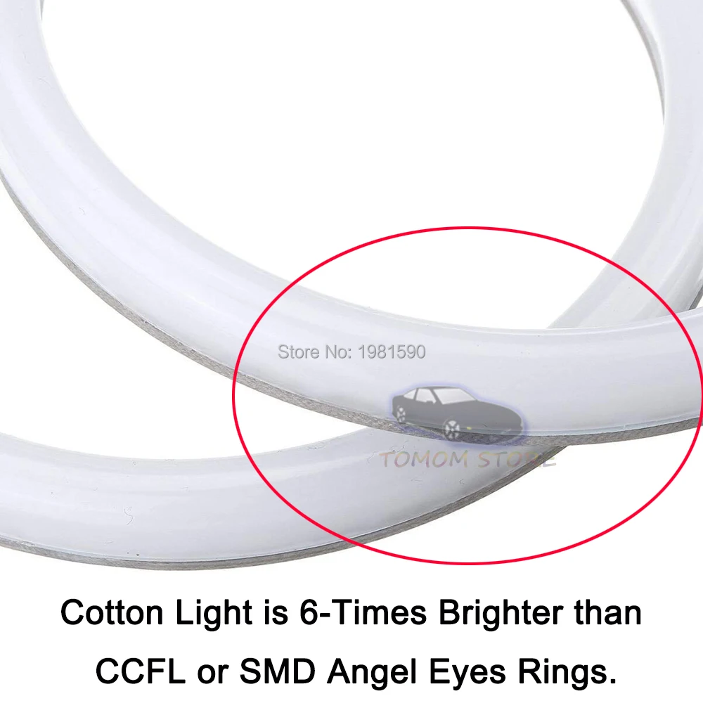 Car Styling White Yellow Cotton Light Angel Eyes For BMW E36 E38 E39 E46 M3 SMD LED Halo Ring Headlight Kit 4x131mm
Car Styling White Yellow Cotton Light Angel Eyes For BMW E36 E38 E39 E46 M3 SMD LED Halo Ring Headlight Kit 4x131mm