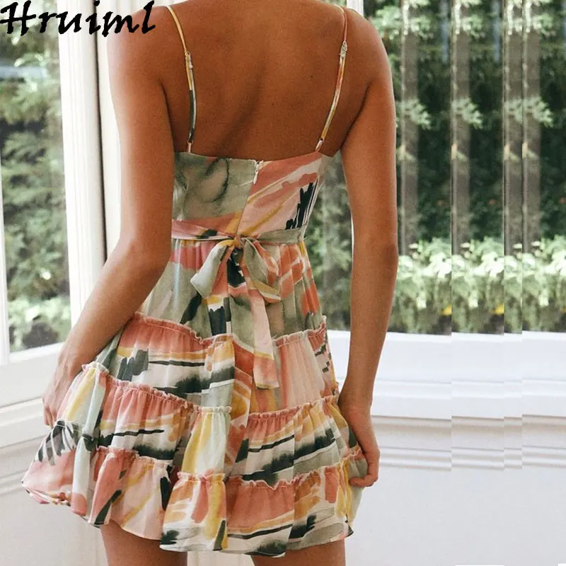 Deep V-neck Stitching Print Dress Holiday Ruffles Summer A-Line Sling Dress Backless Off Shoulder Fashion Hot Sale Beach Dress
Deep V-neck Stitching Print Dress Holiday Ruffles Summer A-Line Sling Dress Backless Off Shoulder Fashion Hot Sale Beach Dress