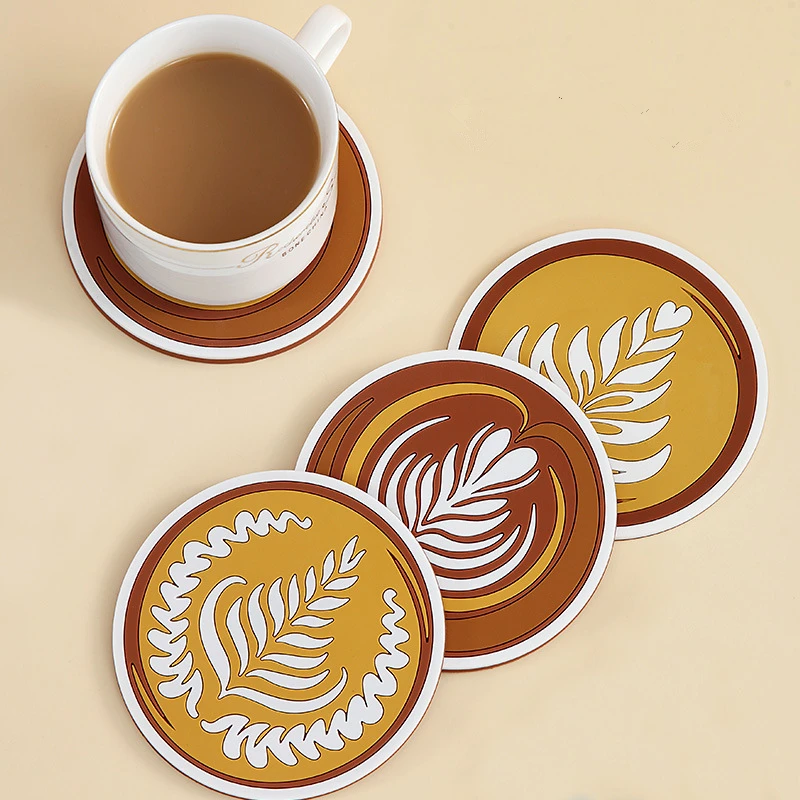 Creative Round Silicone Coffee Cup Mat Heat Insulation Anti-Scalding Tableware Coasters Dining Table Pad Kitchen Accessories 
Creative Round Silicone Coffee Cup Mat Heat Insulation Anti-Scalding Tableware Coasters Dining Table Pad Kitchen Accessories