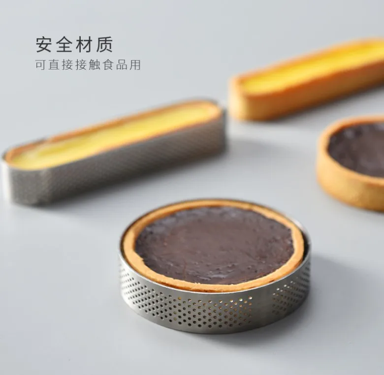 200pcs Circular Tart Ring French Dessert Stainless Steel Perforation Fruit Pie Quiche Cake Mousse Mold Kitchen Baking Mould hot
200pcs Circular Tart Ring French Dessert Stainless Steel Perforation Fruit Pie Quiche Cake Mousse Mold Kitchen Baking Mould hot