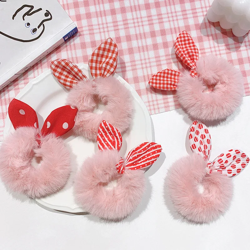 Sweet Imitation Rabbit Fur Rabbit Ears Elastic Hair Bands Girls Women Fur Fluffy Hair Rings Plush Scrunchies Hair Accessories
Sweet Imitation Rabbit Fur Rabbit Ears Elastic Hair Bands Girls Women Fur Fluffy Hair Rings Plush Scrunchies Hair Accessories