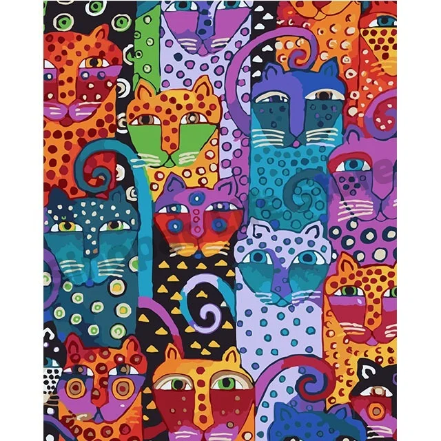Coloured cat oil painting by numbers kits painting by numbers, New Hot Photo Cats On Canvas With Frame For Children
Coloured cat oil painting by numbers kits painting by numbers, New Hot Photo Cats On Canvas With Frame For Children