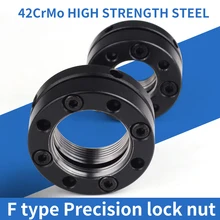 1Pcs K type Rradial Precision Lock Nut Screw Rod Round Nut Anti-return Anti-loosening Lock Bearing Bar Fast Bearing Anti-skid