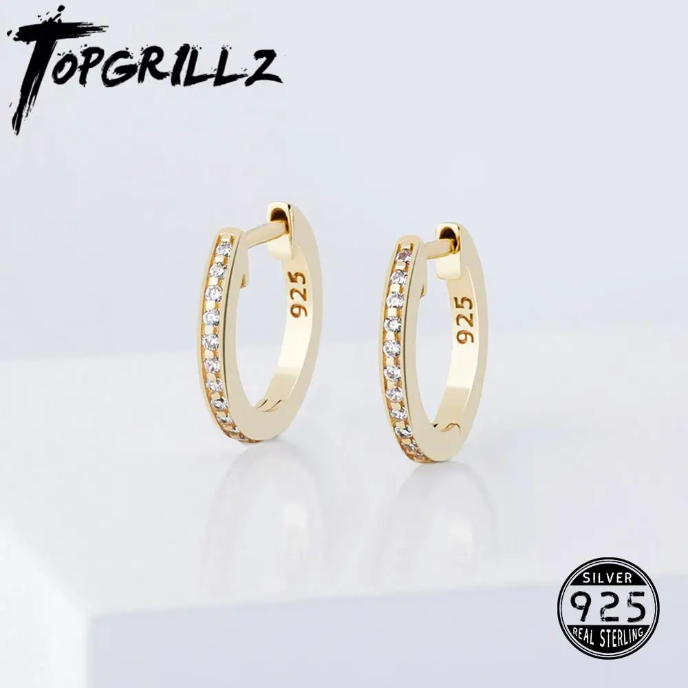 TOPGRILLZ 925 Sterling Silver 12mm Round Earrings Iced Out Micro Pave Cubic Zirconia Earrings Fashion Jewelry Gift For Women
TOPGRILLZ 925 Sterling Silver 12mm Round Earrings Iced Out Micro Pave Cubic Zirconia Earrings Fashion Jewelry Gift For Women