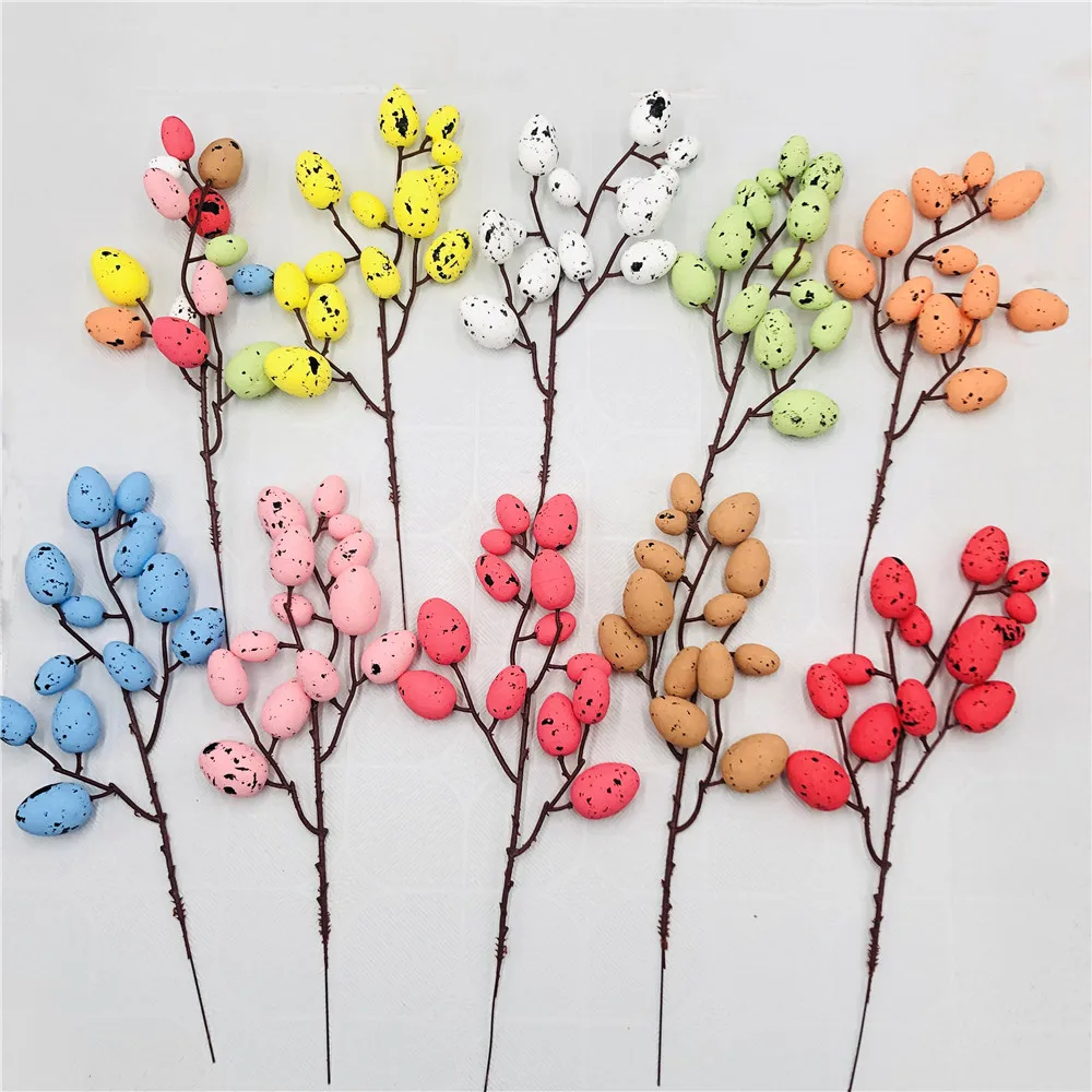 Easter Egg Cuttings Artificial Flowers Branch Colorful Foam Bird Eggs Dove Celebration Decoration Home Party Diy Craft Supplies
Easter Egg Cuttings Artificial Flowers Branch Colorful Foam Bird Eggs Dove Celebration Decoration Home Party Diy Craft Supplies