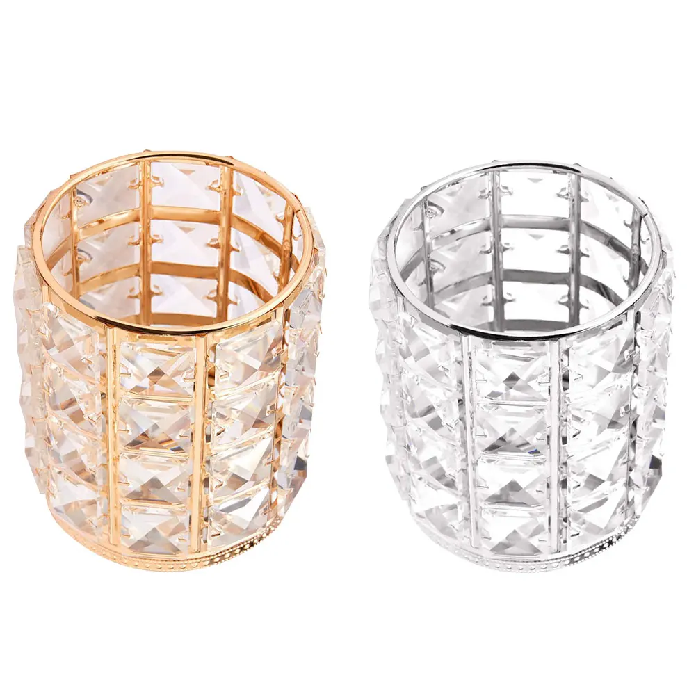 Crystal makeup brush shelf comb brush pen storage tube makeup tool storage container desktop decoration ornament storage box
Crystal makeup brush shelf comb brush pen storage tube makeup tool storage container desktop decoration ornament storage box
