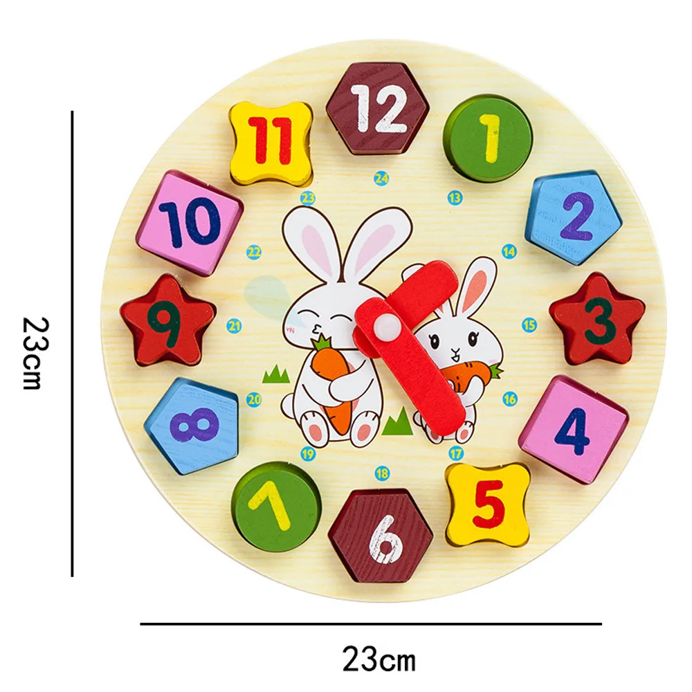 HIINST Cartoon Bunny Digital Clock Puzzle Toy Wooden Digital Geometry Clock Block Game Children Educational Toys
HIINST Cartoon Bunny Digital Clock Puzzle Toy Wooden Digital Geometry Clock Block Game Children Educational Toys