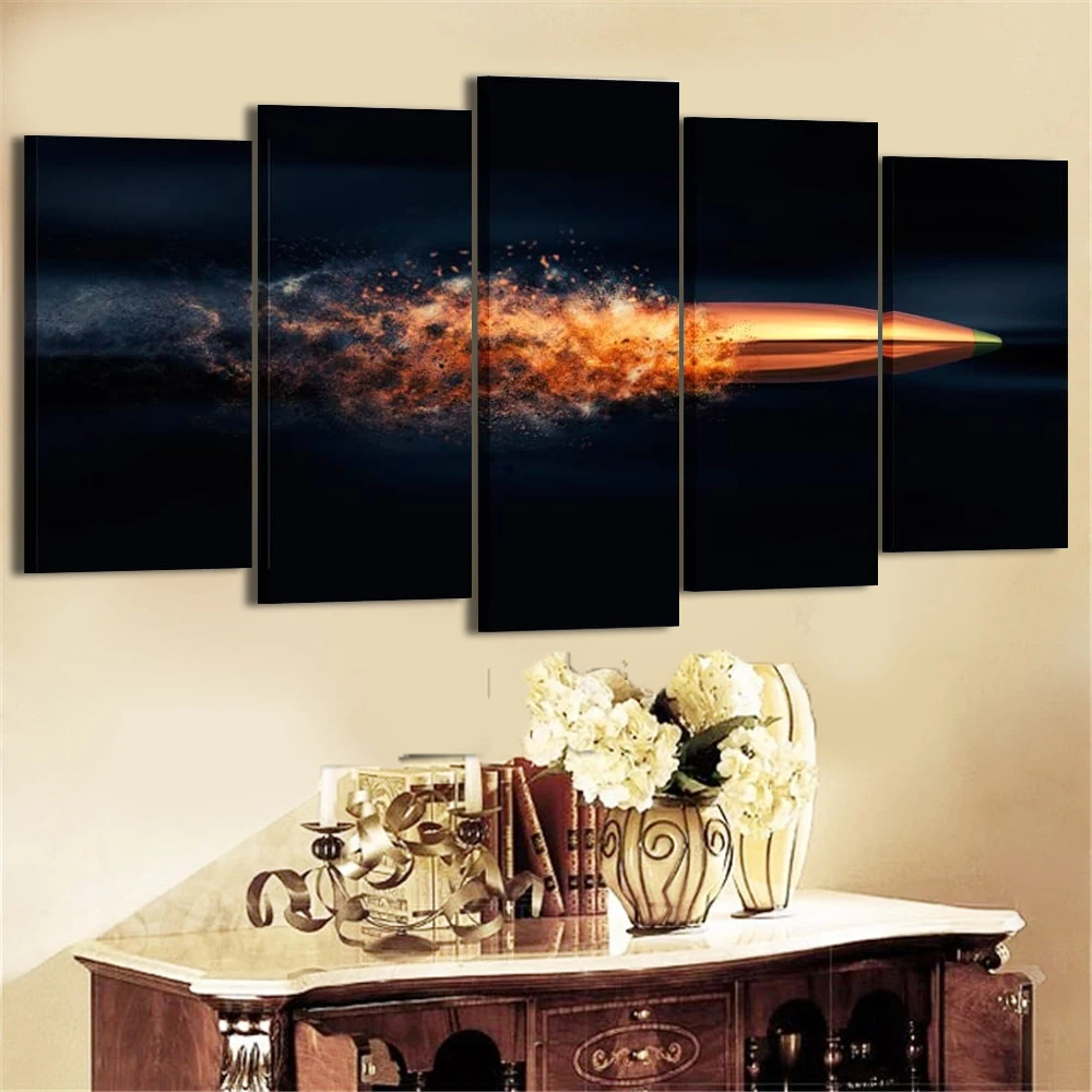 5 Piece Canvas Wall Art Broken Bullet Prints Modular Pictures Living Room Decoration Bedroom Image Home Office Poster
5 Piece Canvas Wall Art Broken Bullet Prints Modular Pictures Living Room Decoration Bedroom Image Home Office Poster
