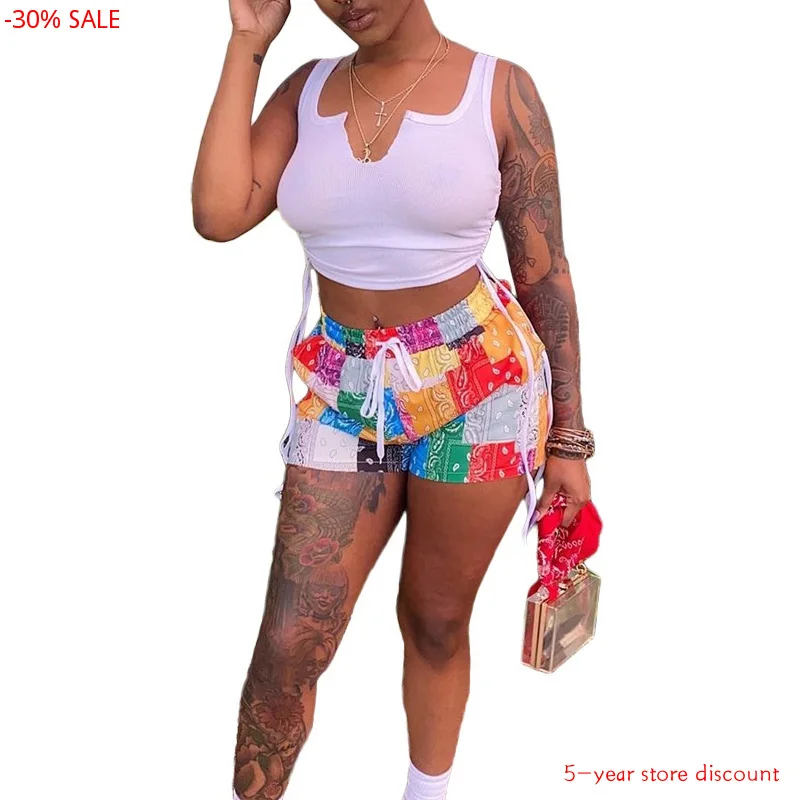 2021 New Woman Short Pants Fashion Drawstring High Waist Shorts Bohemia Print Ladies Casual Women Beach Pants Sport Shorts
2021 New Woman Short Pants Fashion Drawstring High Waist Shorts Bohemia Print Ladies Casual Women Beach Pants Sport Shorts
