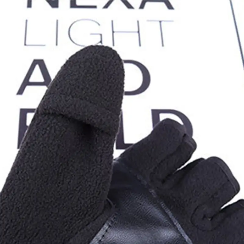 Women Men Winter Polar Fleece Half Finger Flip Gloves Double Layer Thicken Touch Screen Fingerless Convertible Mittens Wrist 
Women Men Winter Polar Fleece Half Finger Flip Gloves Double Layer Thicken Touch Screen Fingerless Convertible Mittens Wrist