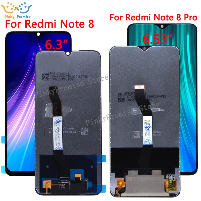 ЖК дисплей для Xiaomi Redmi Note 8 сенсорный экран с дигитайзером в сборе Pro сменный