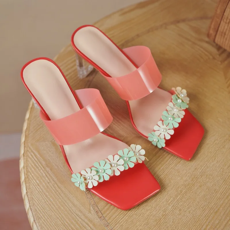Flower with half slippers 2021 summer new open toe sandals women's thick heel super beautiful square head sexy high heels
Flower with half slippers 2021 summer new open toe sandals women's thick heel super beautiful square head sexy high heels