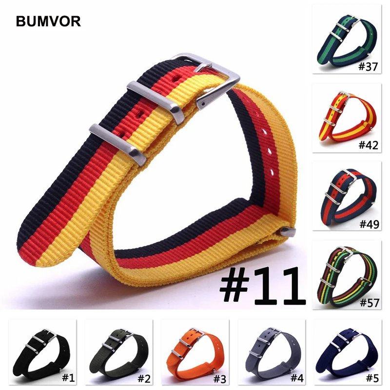 Colorful Woven Nylon Loop Strap 16mm 18mm 20mm 22mm 24mm Army Sport Nato Strap Fabric Nylon Watch Replacement Strap
Colorful Woven Nylon Loop Strap 16mm 18mm 20mm 22mm 24mm Army Sport Nato Strap Fabric Nylon Watch Replacement Strap