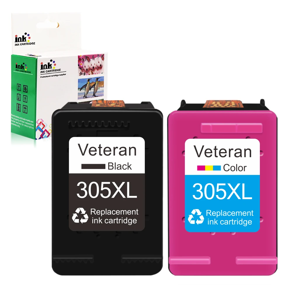 Veteran 305XL Ink Cartridge for HP 305 XL Compatible With HP DeskJet 2700 2710 2720 2721 2722 2723 4110 4120 Printer
Veteran 305XL Ink Cartridge for HP 305 XL Compatible With HP DeskJet 2700 2710 2720 2721 2722 2723 4110 4120 Printer