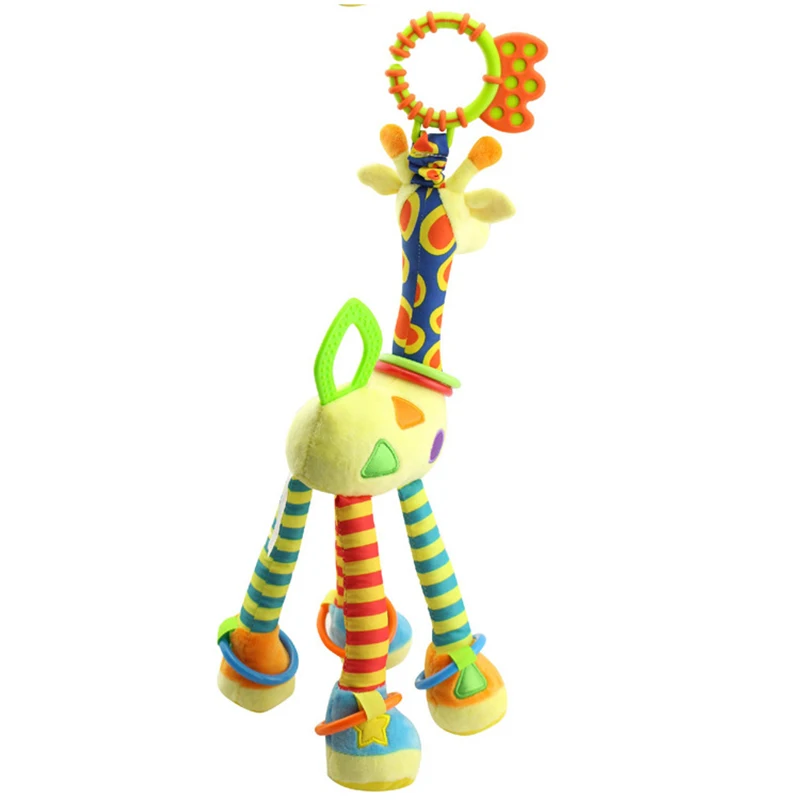 New Arrival Soft Giraffe Animal Handbells Rattles Plush Infant Baby Development Handle Toys Hot Selling WIth Teether Baby Toy
New Arrival Soft Giraffe Animal Handbells Rattles Plush Infant Baby Development Handle Toys Hot Selling WIth Teether Baby Toy