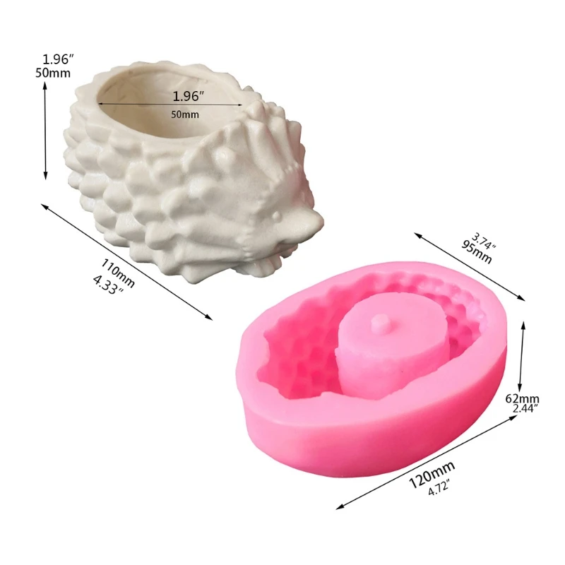 Hedgehog Flowerpot 3D Candle Soap Mould DIY Candle Epoxy Mold Handmade Candles Aroma Wax Soap Molds for Decoration
Hedgehog Flowerpot 3D Candle Soap Mould DIY Candle Epoxy Mold Handmade Candles Aroma Wax Soap Molds for Decoration