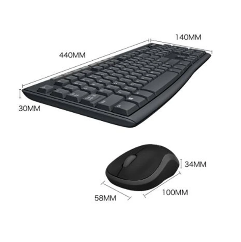 Logitech MK270 Mouse Keyboard Combo Set 2.4G Wireless Optical with Eight Shortcuts Long-lasting for Desktop Laptop PC | Компьютеры и