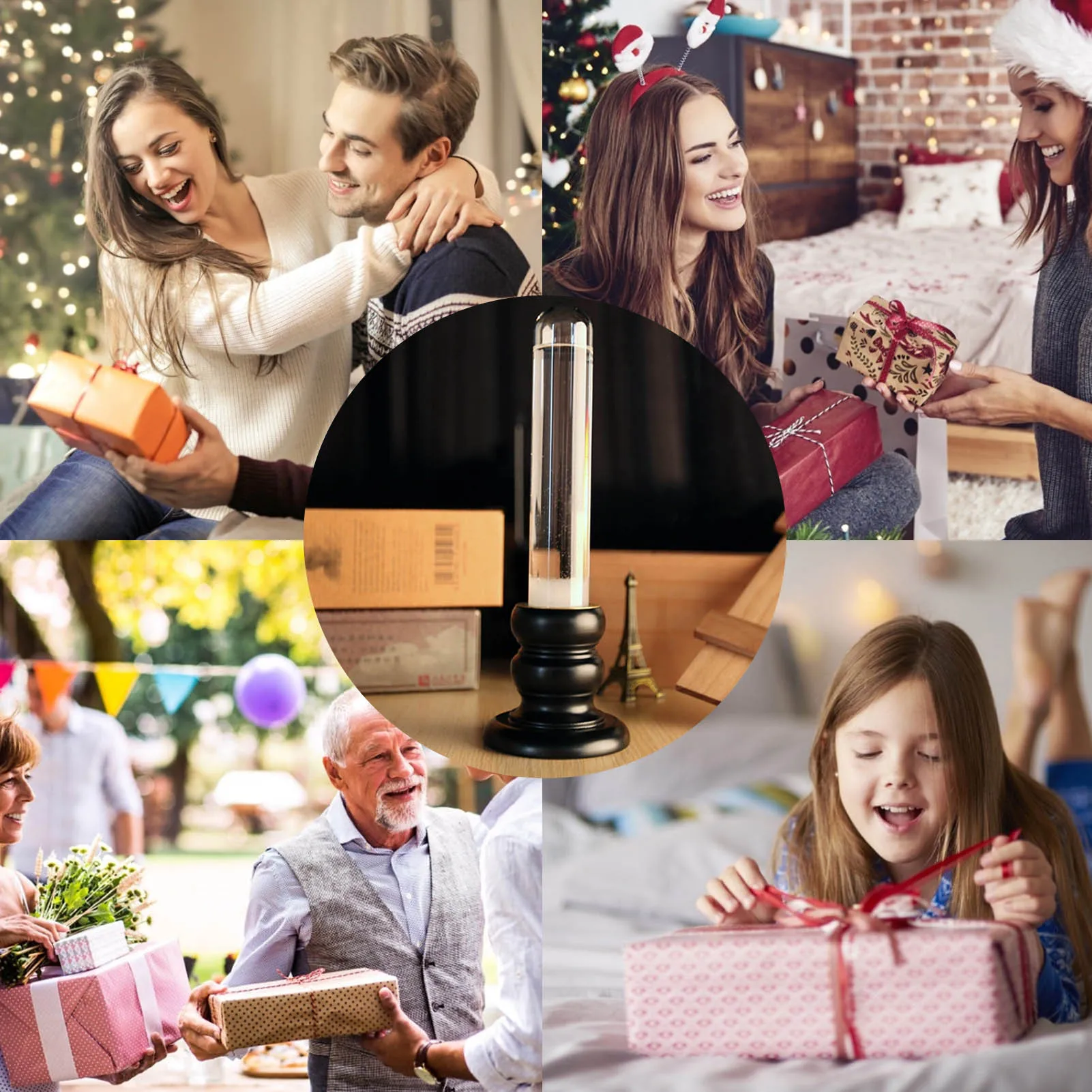 Storm Glass Beautiful Practical Weather Forecast Bottle Clear Cloudy Small Dots Small Stars Snowflake Crystals Thin Lines Gift
Storm Glass Beautiful Practical Weather Forecast Bottle Clear Cloudy Small Dots Small Stars Snowflake Crystals Thin Lines Gift