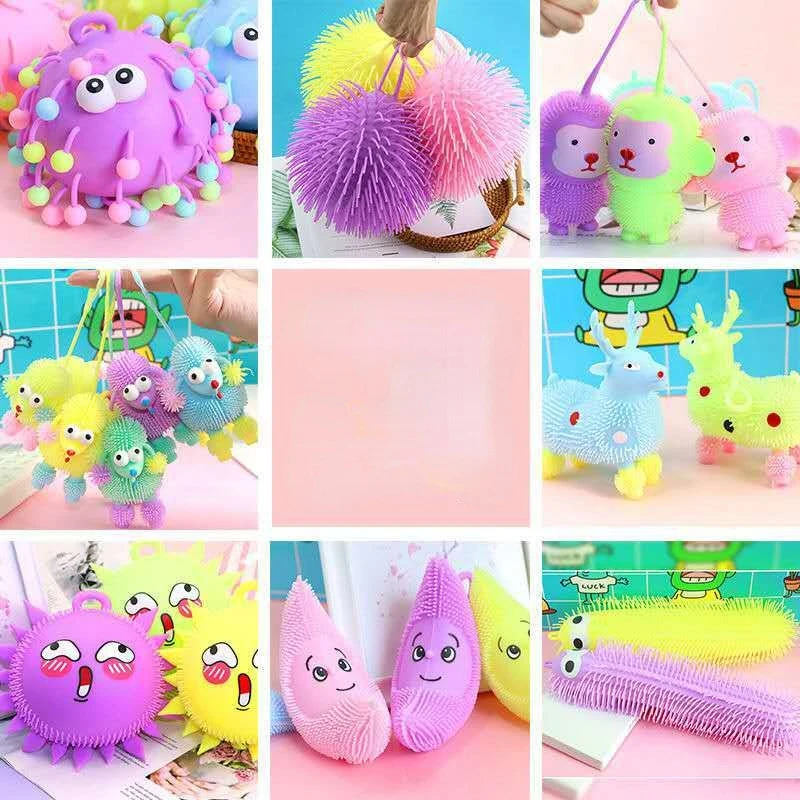 Anti Stress Cartoon Pinch Ball Vent Children Toy Inflatable Flashing Bouncy Ball Glowing Furry Ball Antistress Fidget Kids Toy
Anti Stress Cartoon Pinch Ball Vent Children Toy Inflatable Flashing Bouncy Ball Glowing Furry Ball Antistress Fidget Kids Toy