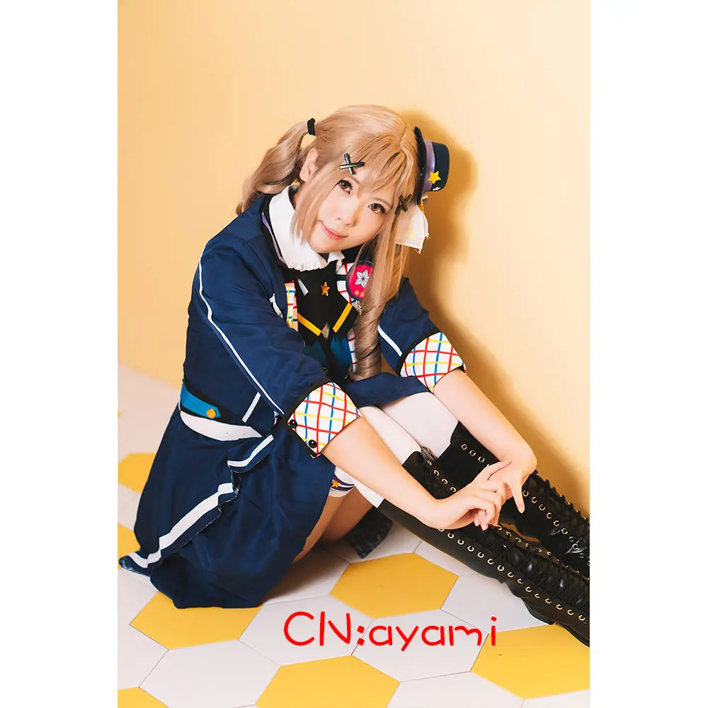Костюм для косплея аниме взгляд! Рождественские платья Ichigaya Arisa Poppin'Party