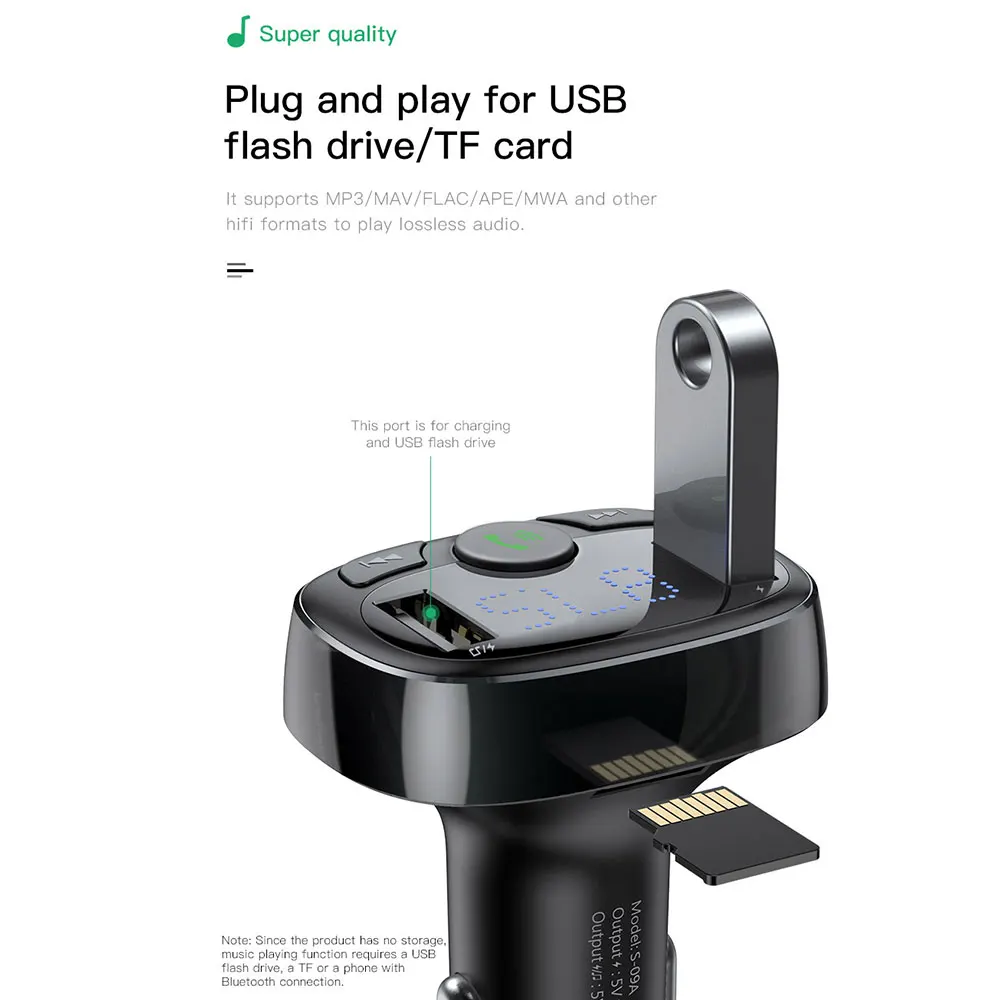 Brand FM Transmitter Bluetooth Car Kit LCD Wireless MP3 Player Dual USB Car Phone Charger for iPhone Mobile Phone Handsfree
Brand FM Transmitter Bluetooth Car Kit LCD Wireless MP3 Player Dual USB Car Phone Charger for iPhone Mobile Phone Handsfree