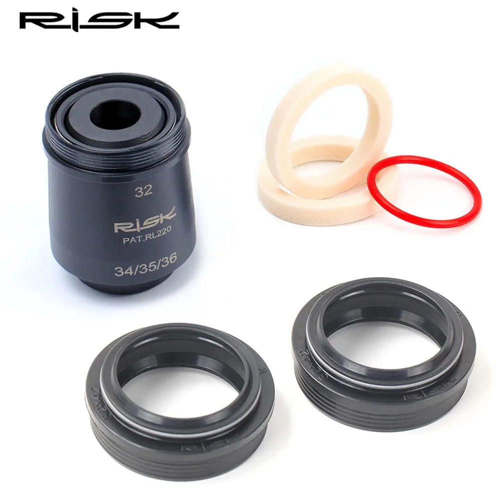 RISK Mountain Bike Shock Absorber Front Fork Dustproof Seal Bicycle Oil Seal Sponge Ring 32-42mm Inner Tube Dust Cover Repair
RISK Mountain Bike Shock Absorber Front Fork Dustproof Seal Bicycle Oil Seal Sponge Ring 32-42mm Inner Tube Dust Cover Repair