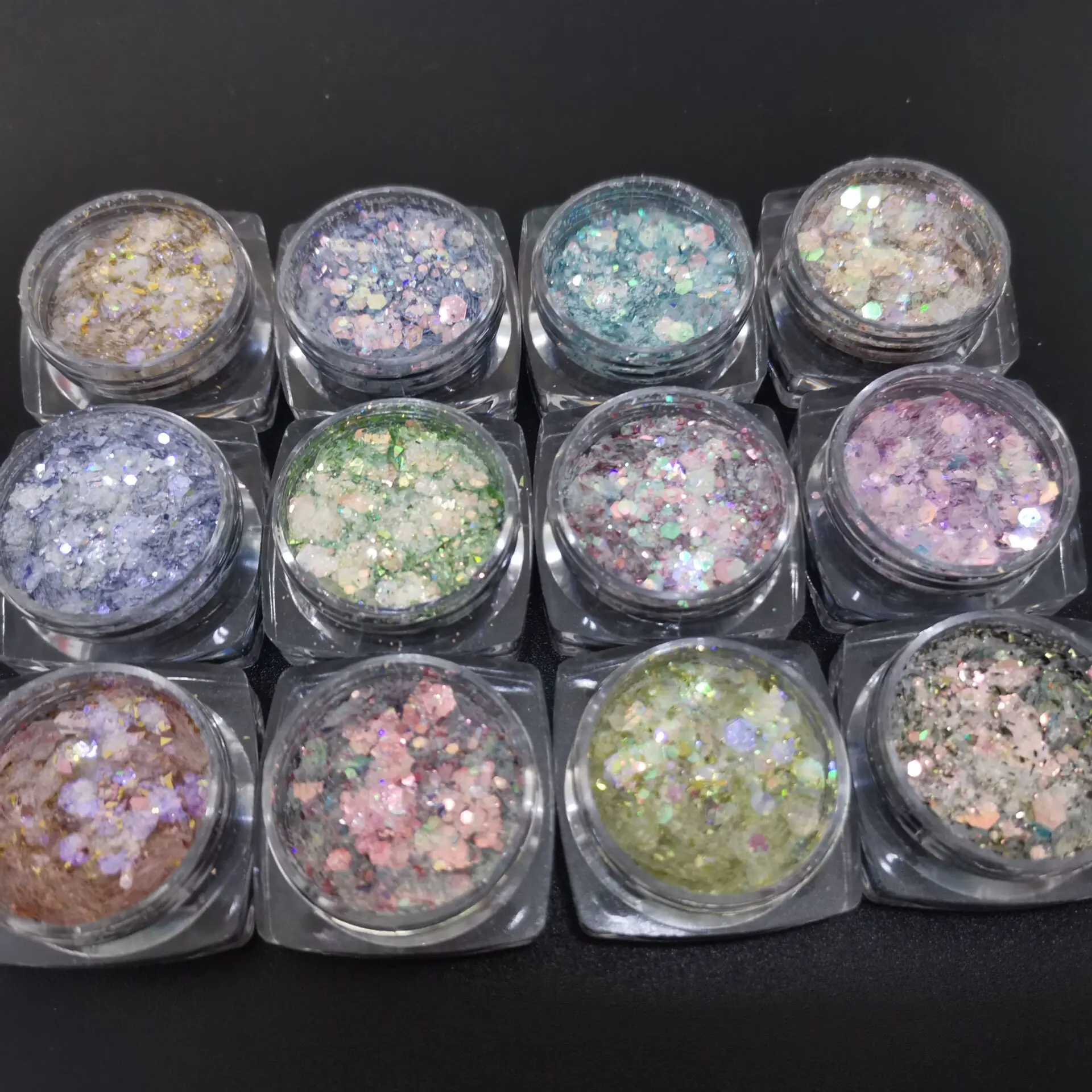 12pcs/Kits Laser Mermaid Sequins Hexagon Paillette Nail Art Mix-Size Flake Nail Tips Decorations Manicure Glitter Sequins#12JARS
12pcs/Kits Laser Mermaid Sequins Hexagon Paillette Nail Art Mix-Size Flake Nail Tips Decorations Manicure Glitter Sequins#12JARS