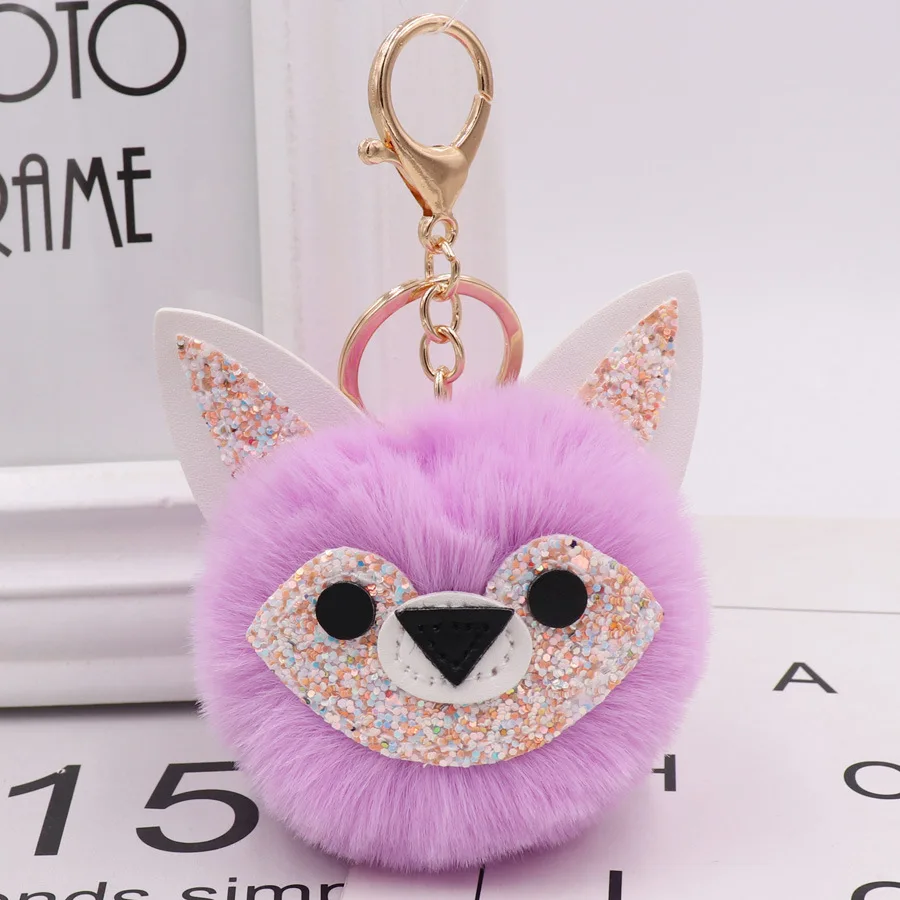 2020 осень и зима новый стиль Jade Face Fox сумка брелок Модель Pom pom женская