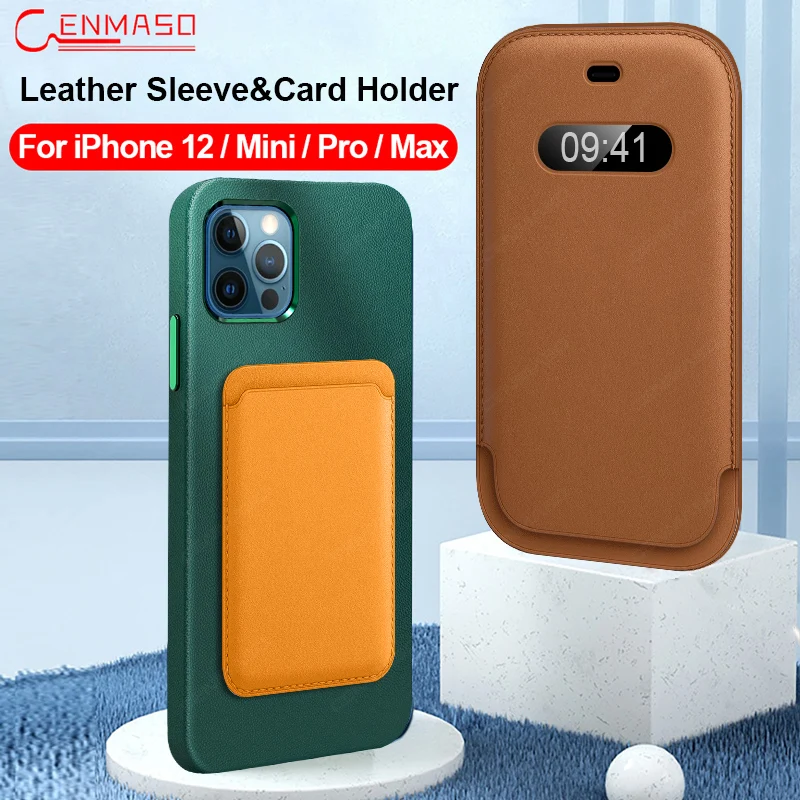 Cenmaso Original Leather Sleeve Card Holder Wallet Pouch Bag Cover For Iphone 12 Pro Max 12 Mini Sleeve Case Leather Back Cover
Cenmaso Original Leather Sleeve Card Holder Wallet Pouch Bag Cover For Iphone 12 Pro Max 12 Mini Sleeve Case Leather Back Cover