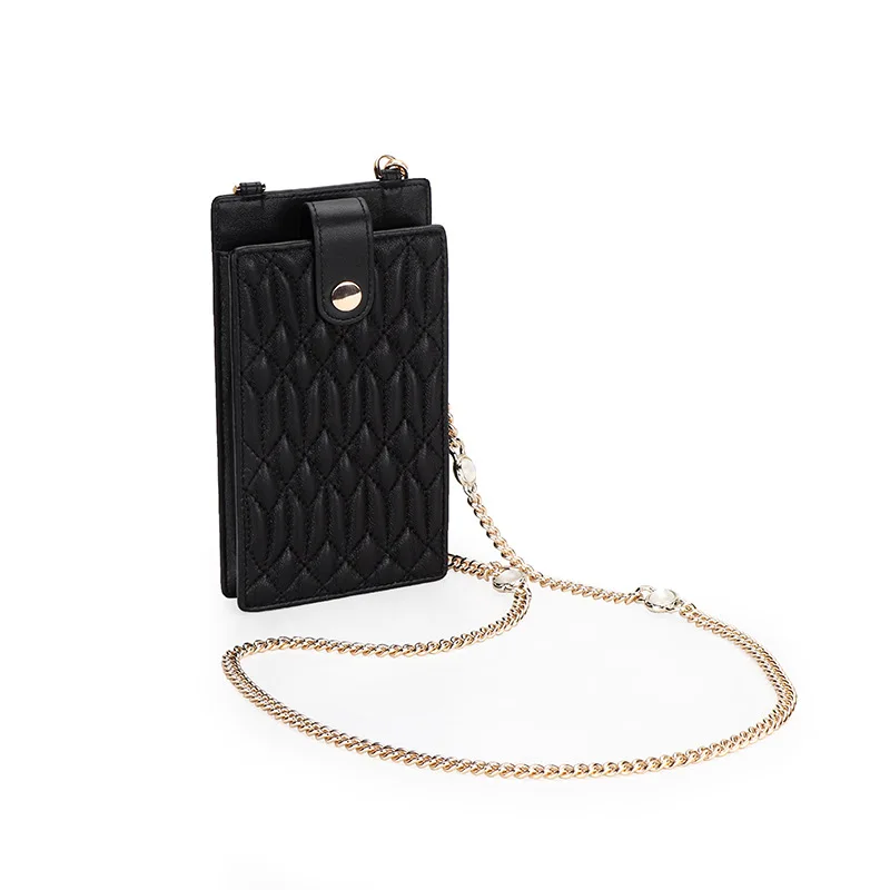 2021 New Mobile Phone Bag Female Genuine Leather Chain Crossbody Mini Lightweight Small Bag Sheepskin Vertical Chain Bag
2021 New Mobile Phone Bag Female Genuine Leather Chain Crossbody Mini Lightweight Small Bag Sheepskin Vertical Chain Bag